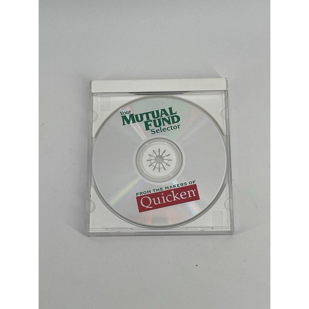 Your Mutual Fund Selector CD-ROM Quicken Finance Software Vintage‎ PC